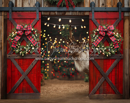 Holly Jolly Open Barn Reindeer (JA)
