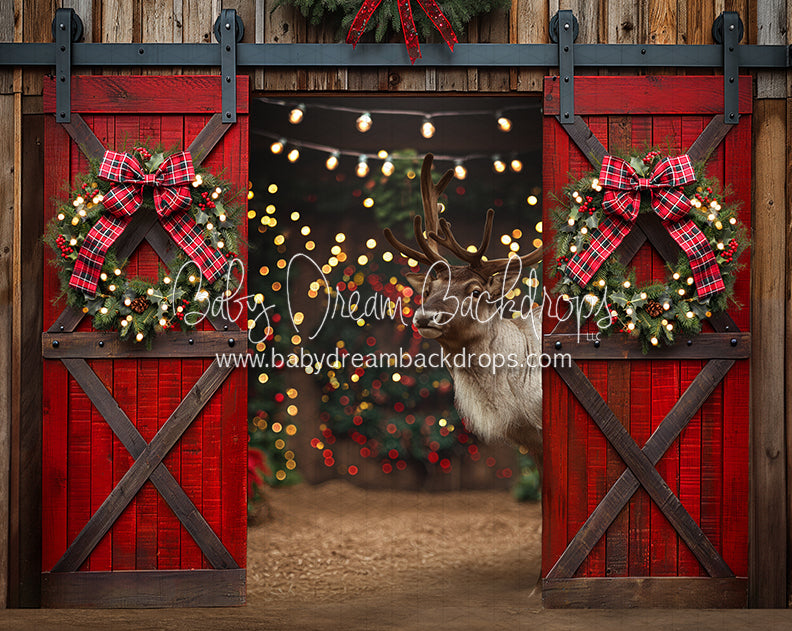 Holly Jolly Open Barn Reindeer (JA)