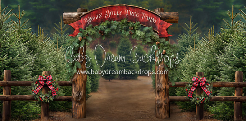 Holly Jolly Tree Farm Arch (JA)