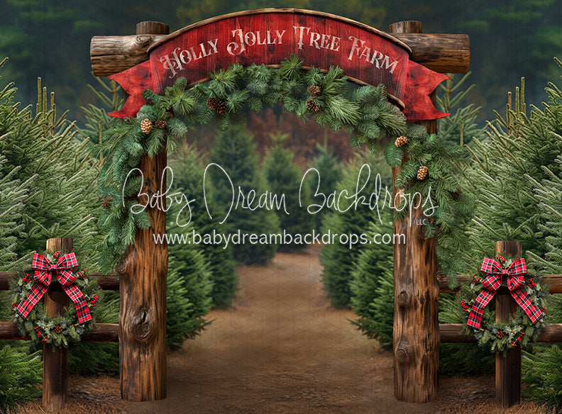 Holly Jolly Tree Farm Arch (JA)