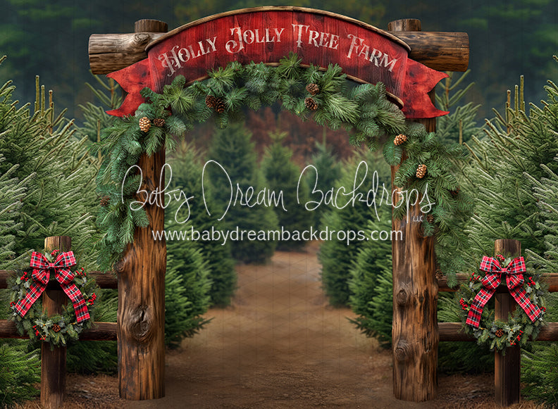 Holly Jolly Tree Farm Arch (JA)