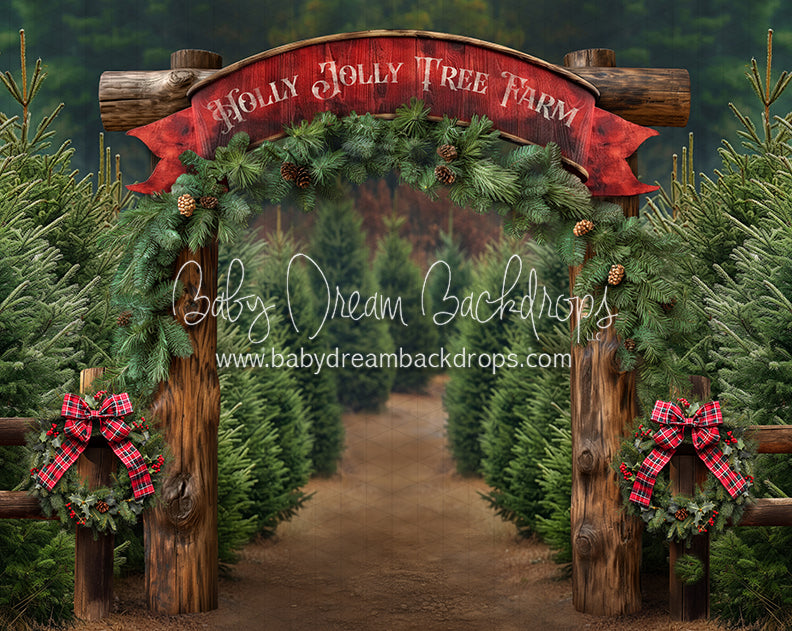 Holly Jolly Tree Farm Arch (JA)