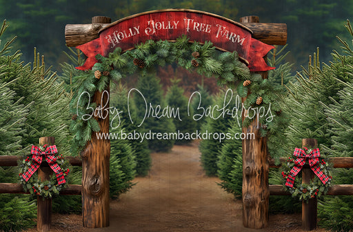 Holly Jolly Tree Farm Arch (JA)