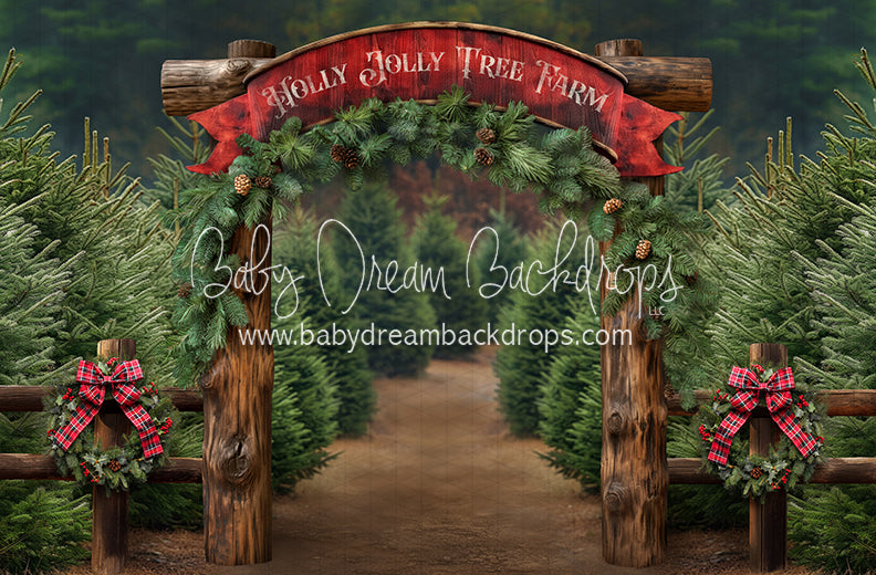 Holly Jolly Tree Farm Arch (JA)