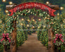 Holly Jolly Tree Farm Arch + Lights (JA)