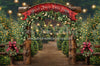 Holly Jolly Tree Farm Arch + Lights (JA)