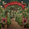 Holly Jolly Tree Farm Arch + Lights (JA)