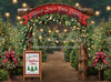 Holly Jolly Tree Farm Arch + Sign + Lights (JA)