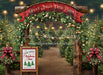 Holly Jolly Tree Farm Arch + Sign + Lights (JA)