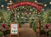 Holly Jolly Tree Farm Arch + Sign + Lights (JA)