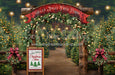 Holly Jolly Tree Farm Arch + Sign + Lights (JA)