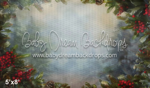 Holly and Pine Vignette (WM)