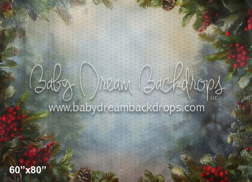 Holly and Pine Vignette (WM)