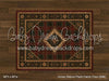Honey Walnut Planks with Evergreen Tartan Rug Fabric Floor (WM)