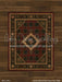Honey Walnut Planks with Evergreen Tartan Rug Fabric Floor (WM)