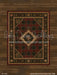 Honey Walnut Planks with Evergreen Tartan Rug Fabric Floor (WM)