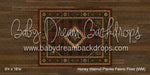 Honey Walnut Planks with Evergreen Tartan Rug Fabric Floor (WM)