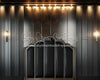 Hotel Chrome Glow Queen Headboard (CC)