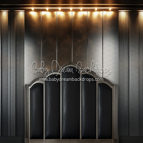 X Drop Hotel Chrome Glow Queen Headboard (CC)