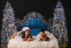 Blue Vintage Christmas Headboard (VR)