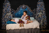 Blue Vintage Christmas Headboard (VR)