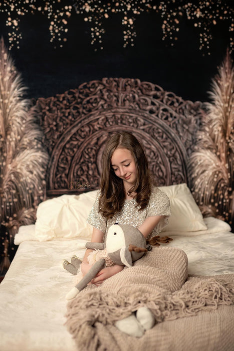 Boho Christmas Headboard with Lights (VR)