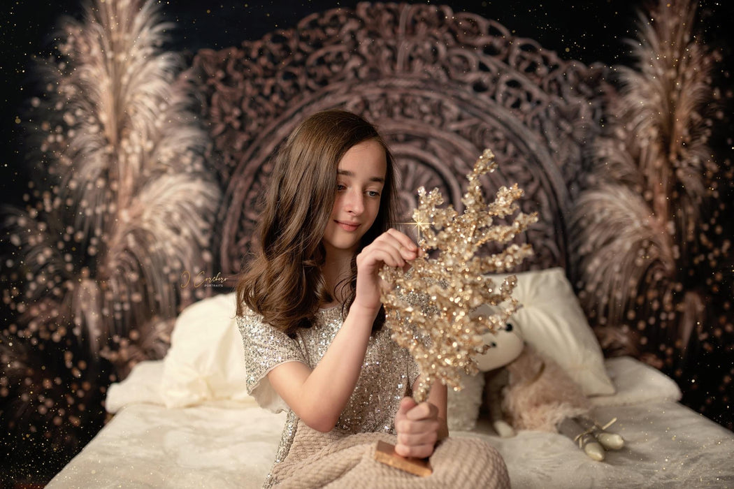 Boho Christmas Headboard with Lights (VR)