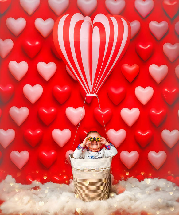 Heart Pop Party Wall Red (JA)