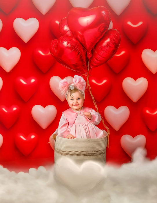 Heart Pop Party Wall Red (JA)