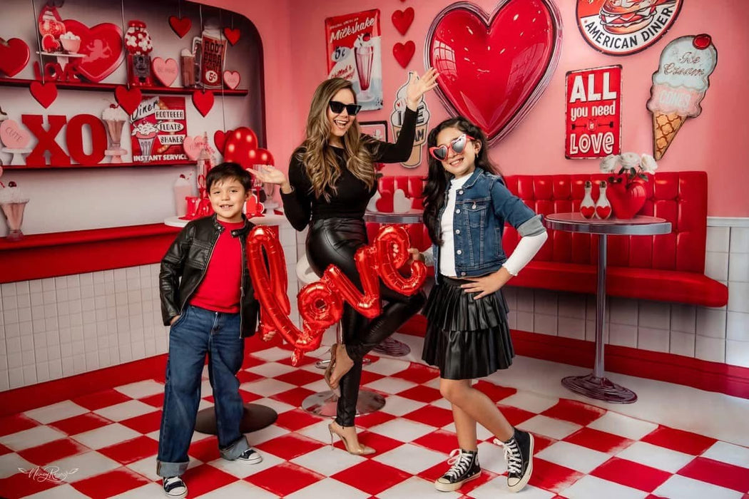 Room Cupid Cafe Booth + Cupid Cafe + Cupid Checkers