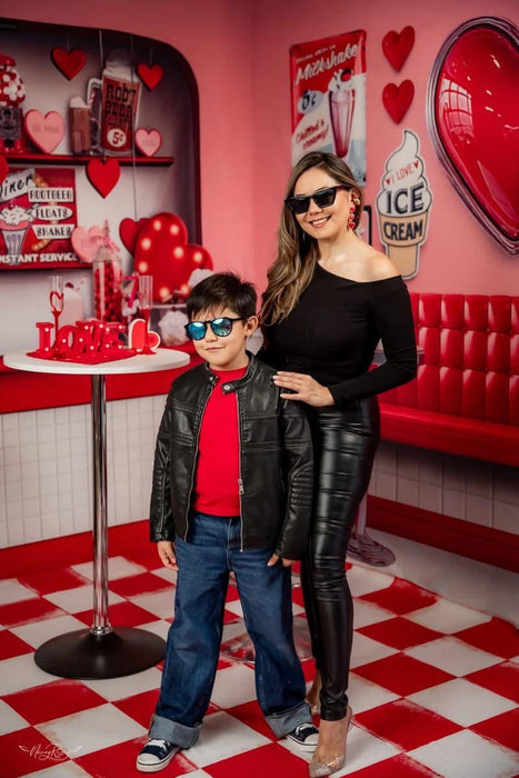 Room Cupid Cafe Booth + Cupid Cafe + Cupid Checkers