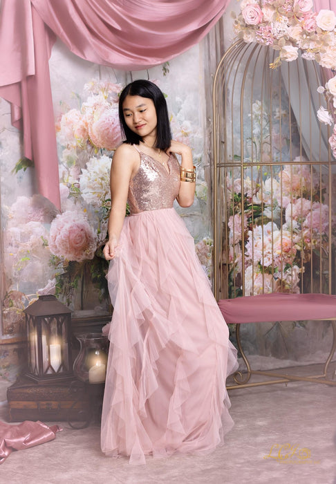 Antique Floral Mirror (BD)