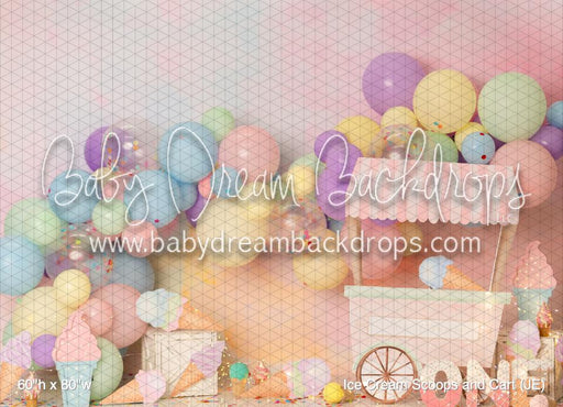Ice Cream Scoops and Cart (JE)
