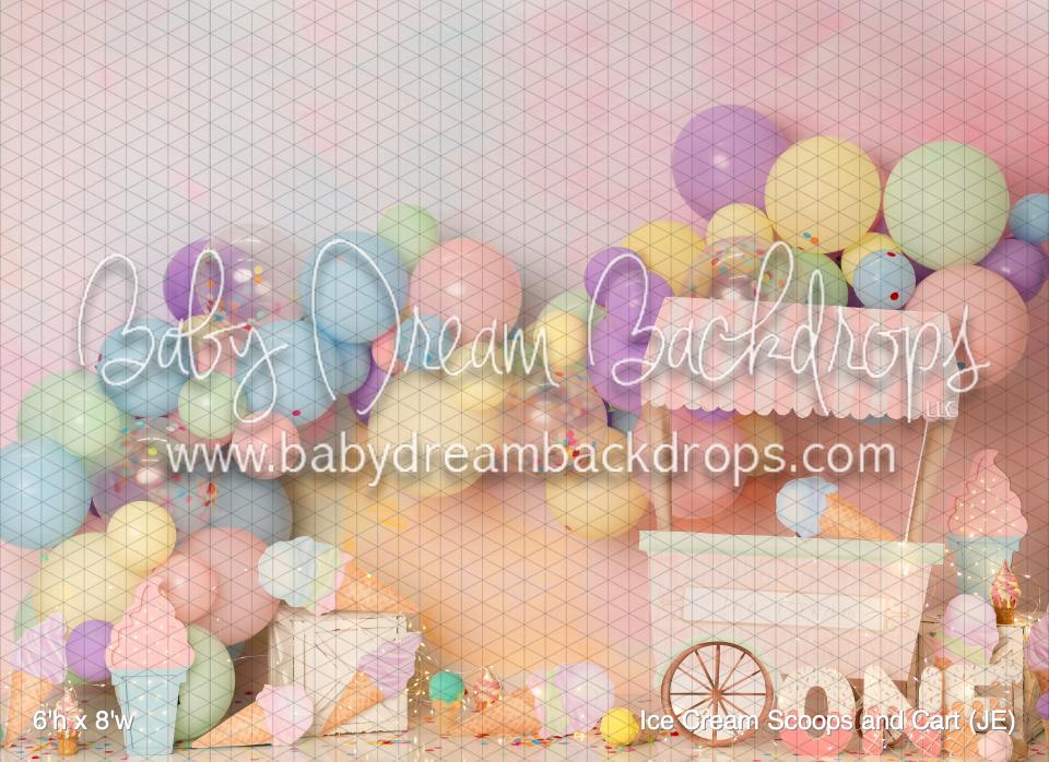 Ice Cream Scoops and Cart (JE)