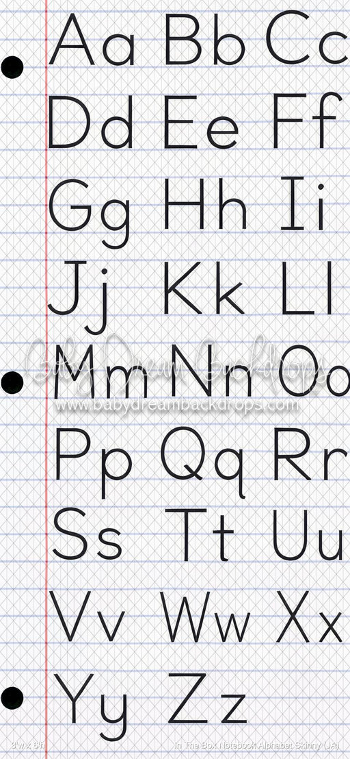 In The Box Notebook Alphabet Skinny (JA)