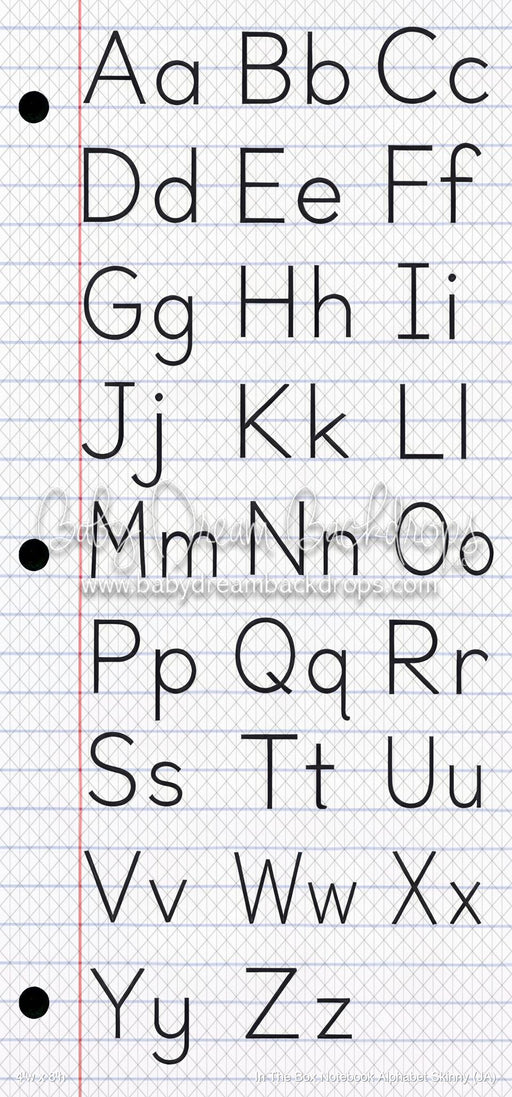 In The Box Notebook Alphabet Skinny (JA)