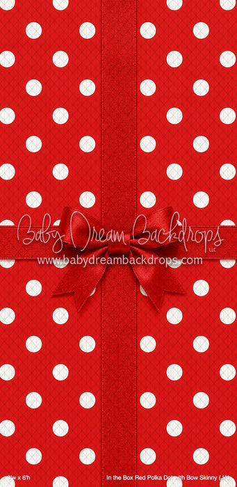 In the Box Red Polka Dot with Bow Skinny (JA)