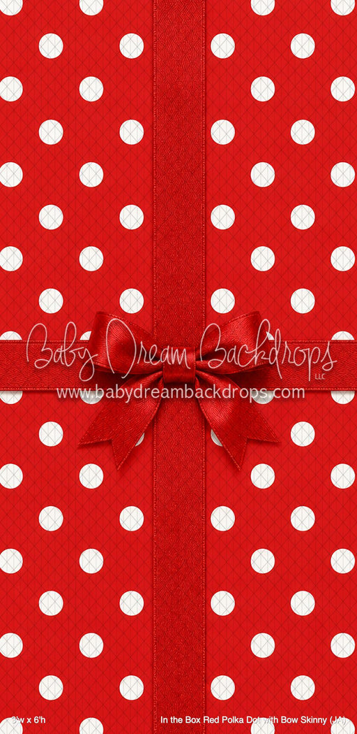 In the Box Red Polka Dot with Bow Skinny (JA)