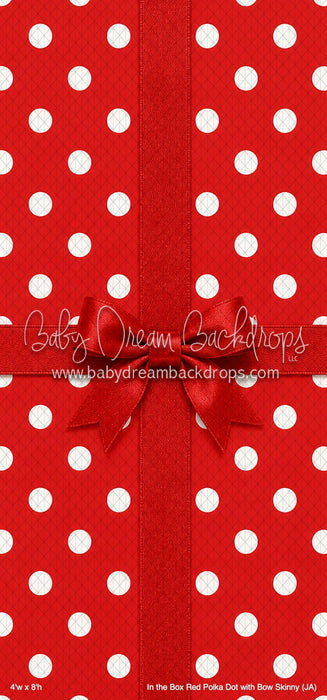 In the Box Red Polka Dot with Bow Skinny (JA)