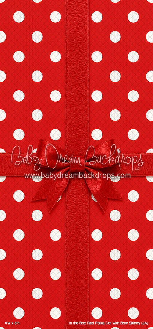 In the Box Red Polka Dot with Bow Skinny (JA)