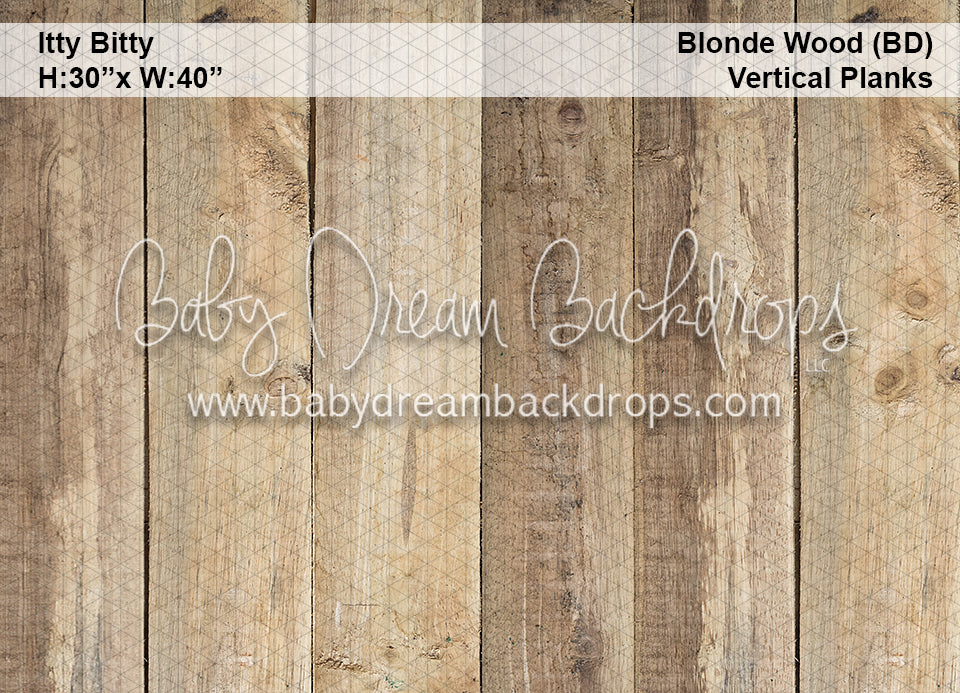 Itty Bitty Blonde Wood Vertical Planks (BD)