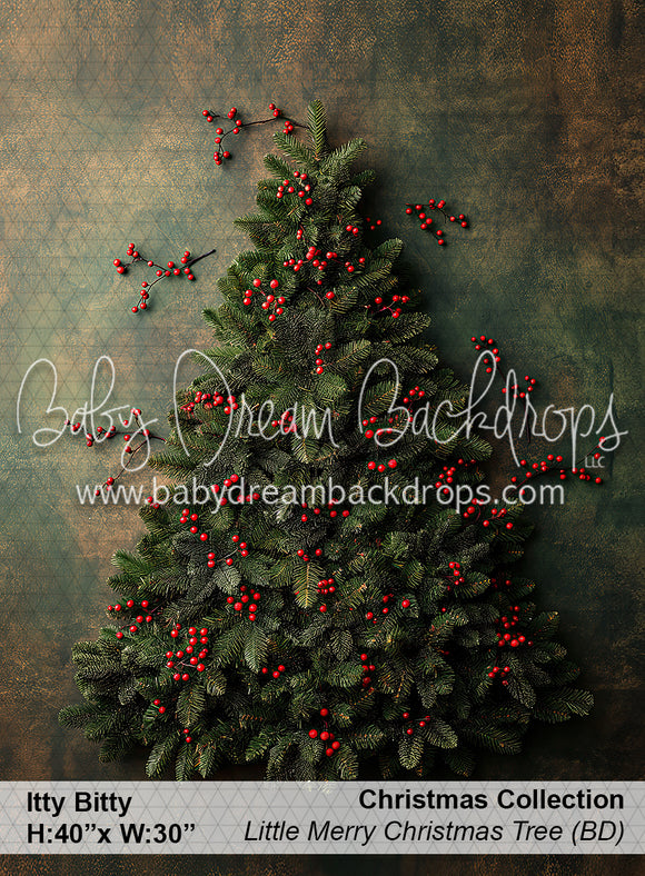 Itty Bitty Little Merry Christmas Tree Vertical (BD)