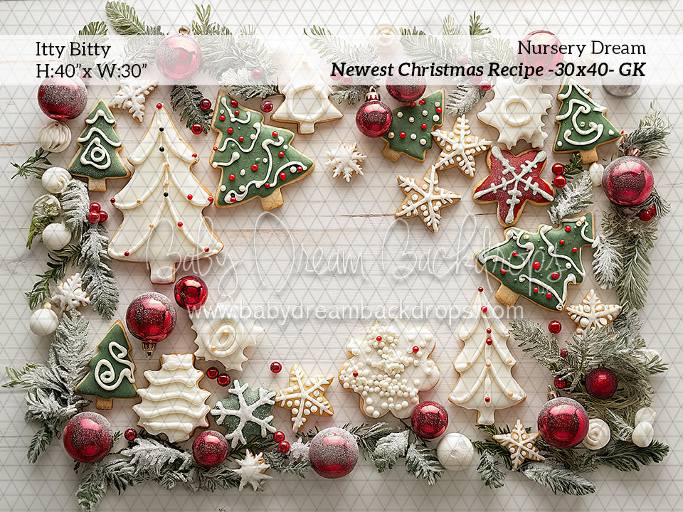Itty Bitty Newest Christmas Recipe (GK) — Baby Dream Backdrops