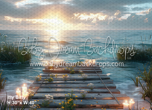 Itty Bitty Peaceful sunset on the dock (BD)