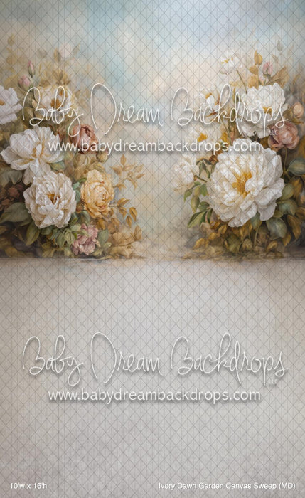 Ivory Dawn Garden Canvas Sweep (MD)
