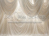 Ivory Silk Draped Fabric (WM)
