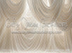 Ivory Silk Draped Fabric (WM)