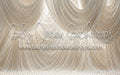 Ivory Silk Draped Fabric (WM)