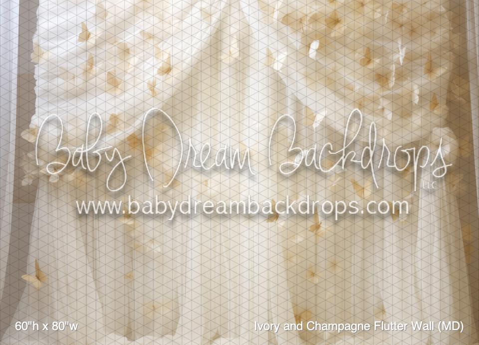 Ivory and Champagne Flutter Wall (MD)