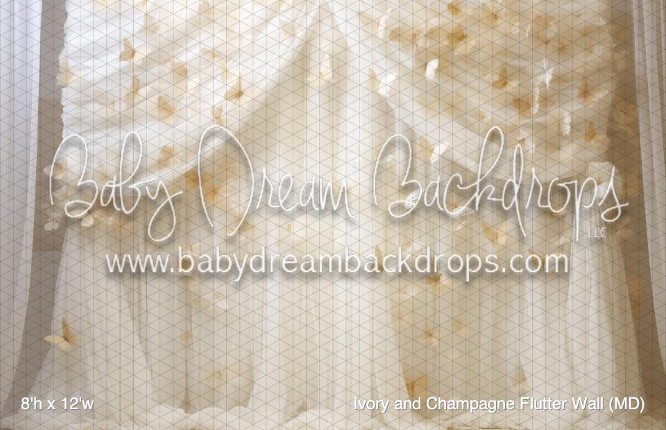 Ivory and Champagne Flutter Wall (MD)